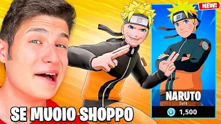 SE MUOIO COMPRO LA SKIN DI NARUTO CHALLENGE!! Fortnite *ESTREMO*