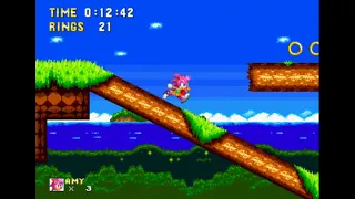 [TAS] Sonic 2 Advanced Edit as Amy [First Zone]