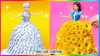 🍿 AMAZING DOLL CAKE STORYTIME 🌻 TOP 99+ Beautiful DISNEY Princess Doll Cake Recipes