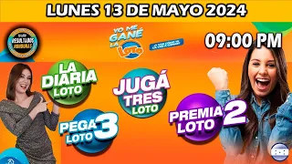 Sorteo 9 PM Loto Honduras, La Diaria, Pega 3, Premia 2, LUNES 13 de mayo 2024 |✅🥇🔥💰