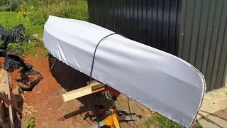 Skin on frame canoe build