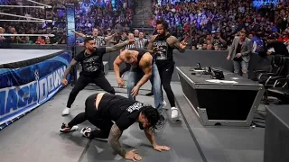 Brock lesnar attacks Roman Reigns wwe smackdown October 22,2021