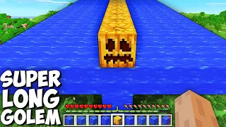 What if you SPAWN SUPER LONG WATER GOLEM OF 1000 BLOCKS in Minecraft ? LONGEST WATER IRON GOLEM!