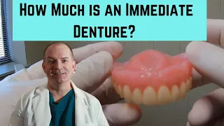 How much does an immediate denture cost?