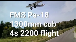 Cheap first rc plane. Fms-pa-18-super cub 1300mm#smokeymountainrc #aviation #fmshobby