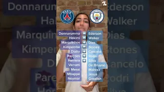 PSG v Man City: BEST COMBINED XI! #shorts