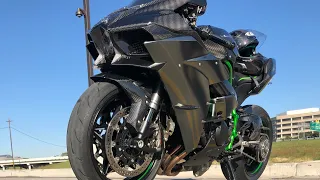 Kawasaki H2 vs GSXR 1000 vs BMW S1000RR vs Yamaha R1M vs Kawasaki ZX10RR - Street Race