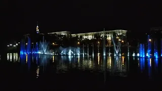 Светомузыкальный фонтан в Минске недалеко от пл. Победы