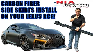 How to Install: NIA Body Kits Real Carbon Fiber Side Skirts (Lexus RC F Featured)