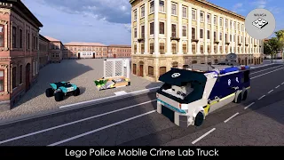 Lego City Police Mobile Crime Lab Truck 60418 done in Bricklink Studio 2.0 | Speed Build