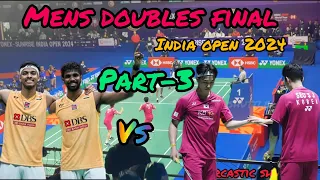 Chirag shetty / Satwiksairaj vs Kang min hyuk / Seo seung | India open 2024 | Mens doubles final Bwf