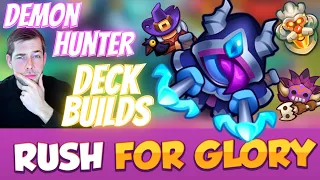 How to WIN every time with DEMON HUNTER in Rush for Glory | Rush Royale