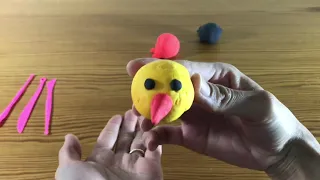 CLAY ART FOR KID:HOW TO MAKE CLAY CHICK