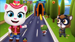 Talking Tom Gold Run Squid Game - Angela Cowboy vs Eccentric Planet - Full Screen