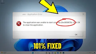 The application was unable to start correctly 0xc000007b in Windows 11 / 10/8/7 - How To Fix Error ✅