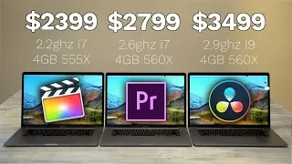 EVERY 2018 15" MacBook Pro compared for Video Editing!