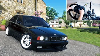 Drifting like a BOSS - BMW M5 E34 | Steering Wheel Gameplay