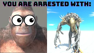 GORO BECOMING SCARED (POV: YOU ARE ARRESTED WITH:)   ANIMAL REVOLT BATTLE SIMULATOR