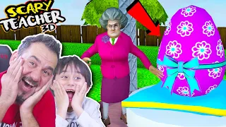 KIZGIN ÖĞRETMENE DEV SLIME DOLU SÜRPRİZ YUMURTA ŞAKASI! | SCARY TEACHER 3D OYNUYORUZ!