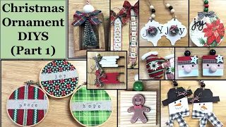 🌲QUICK and CUTE CHRISTMAS ORNAMENT DIYS (Part 1) | Dollar Tree DIY | Christmas Tree Decorations🌲