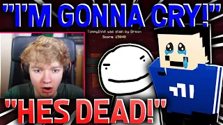 Quackity REACTS TO TOMMYINNIT'S DEATH AND CRIES! (dream smp)