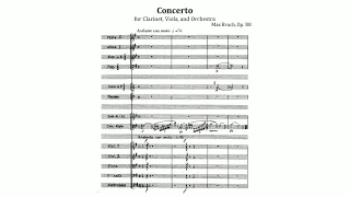 Bruch: Double Concerto in E minor, Op. 88 (with Score)