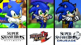 Super Comparison | Sonic Moveset | SSBU vs SSF2 vs SSBC