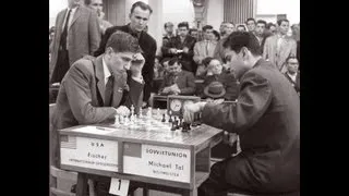 Bobby Fischer's Chess: Olympiad game with Mikhail Tal - Leipzig 1960 Olympiad - French Defence