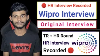 Wipro HR Interview Recorded 🔴 | Original Questions Asked | Wipro Interview Experience