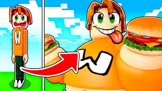 COMIENDO 999,999,999 COMIDA EN ROBLOX!!! 🍕🍟 (SOY EL MÁS GORDO)