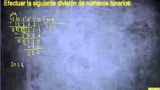 División de números binarios N°01