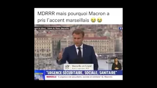 Macron prend l'accent marseillais 🤣😭