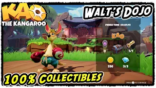 Kao The Kangaroo Walt's Dojo All Collectibles (Runes, Crystals, Scrolls, KAO, Chests)