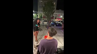 Woman knocks down street performer's piano, allegedly steals tips