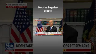 Biden sidesteps economy question, attacks reporters instead #shorts