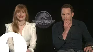 "This is classic Jurassic!" Chris Pratt & Bryce Dallas Howard talk Jurassic World 2