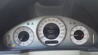 Mercedes-Benz W211 3.2 V6 ACCELERATION 0-100 Przyśpieszenie --4K--