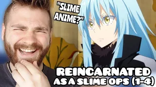 OMFG SLIME?!! | "That Time I Got Reincarnated as a Slime Openings (1-4)" | New Anime Fan | REACTION!