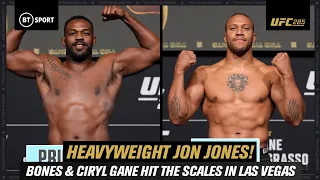 Heavyweight Jon Jones 🔥 Bones & Ciryl Gane Hit The Scales In Vegas | UFC 285 weigh-in show