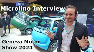 Swiss Micro-car Revolution: Microlino Lite @ #GenevaMotorShow, Co-founding Brothers/Father Interview