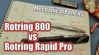 M.A.S #9 | REVIEW: Rotring 800 vs Rotring Rapid Pro - Mechanical Pencils