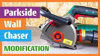 Parkside PMNF 1500 A1 Wall Chaser Modification for Better Dust Extraction grooving cutter masonry