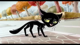 Once upon a black cat, cartoon, Ukraine, 2009 with English subtitles