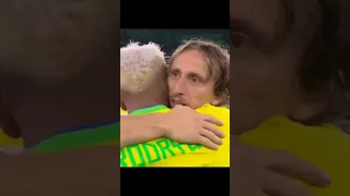 Out of topic Modric hugs Rodrygo after brazil get knockout from world cup #worldcup #modric #rodrygo