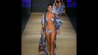 Agua Bendita swimwear fashion show @aguabenditasw Model Miami Swim Week 2018Paraiso Fashion Fair