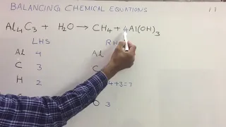 Balancing Chemical Equations in Hindi