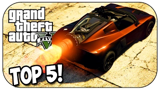 Top 5 ROCKET CAR STUNTS in GTA 5! (Episode #69)