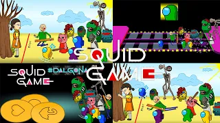 Squid Game | All epizodes | 어몽어스 오징어 게임 [몰아보기]