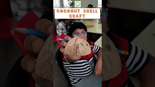 🥥 coconut shell Buddha craft | Our mid grade student's of Mahatma global International school did it