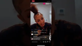 Toosii Girlfriend (Samaria ) singing on Instagram live